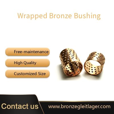 Engine Connecting Perforated Wrapped Bronze Bearings CuSn8