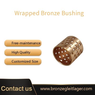 Engine Connecting Perforated Wrapped Bronze Bearings CuSn8