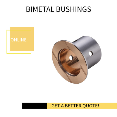 खरीदें बुलडोजर ट्रैक रोलर के लिए Bimetal निकला हुआ आस्तीन बीयरिंग ऑनलाइन निर्माण